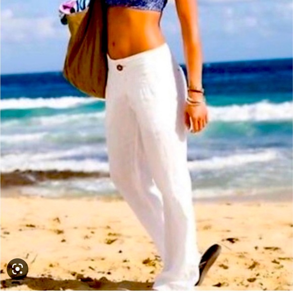 Athleta Pants & Jumpsuits Athleta Lagoon Linen Pants Size 4 Poshmark